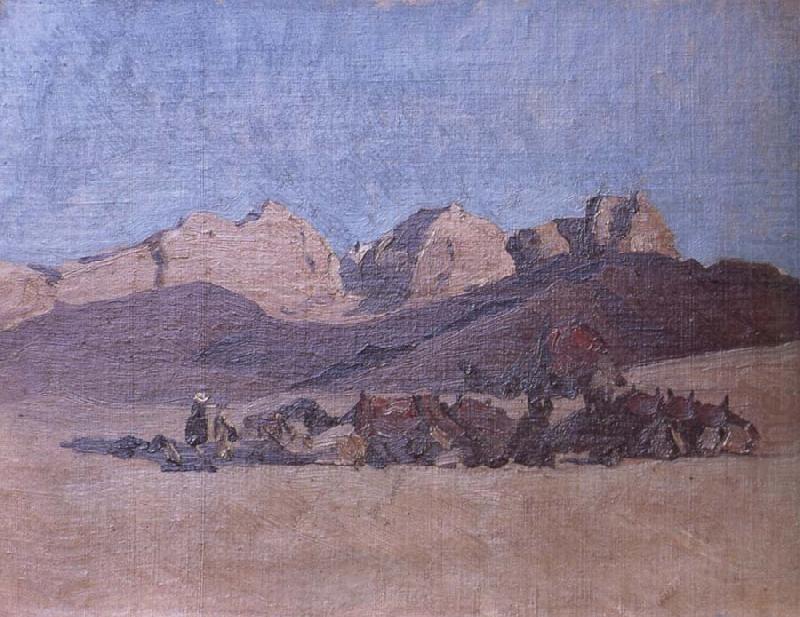 Simoon in the Desert, Ippolito Caffi